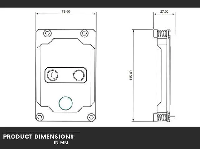 Alt view image 4 of 5 - Bykski CPU-SP3-SR Durable All Metal CPU Water Block For AMD EPYC (Socket SP3) (LGA 4094) - Continuous Usage