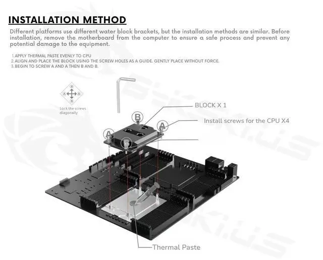 Alt view image 5 of 5 - Bykski CPU-SP3-SR Durable All Metal CPU Water Block For AMD EPYC (Socket SP3) (LGA 4094) - Continuous Usage