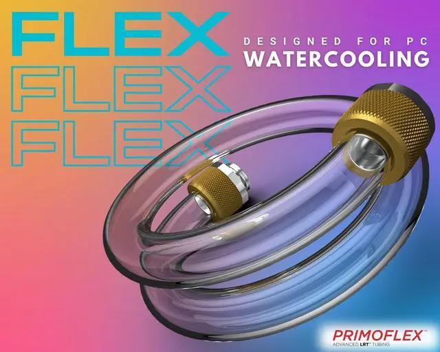 Alt view image 4 of 5 - PrimoChill PrimoFlex LRT Custom Watercooling Flexible Tubing -7/16in.ID x 5/8in.OD, 10 feet Bundled with System Prep and Coolant, Made with Premium Materials, Proudly Made in the USA