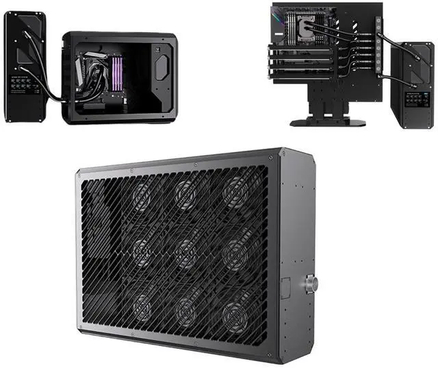 Alt view image 4 of 7 - Bykski SPD External Thermal Exchange Liquid Cooling Unit - 4 GPU Optimized Thermal Solution - (B-1080-SPD-CEC-X)