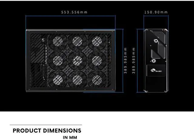 Alt view image 7 of 7 - Bykski SPD External Thermal Exchange Liquid Cooling Unit - 4 GPU Optimized Thermal Solution - (B-1080-SPD-CEC-X)