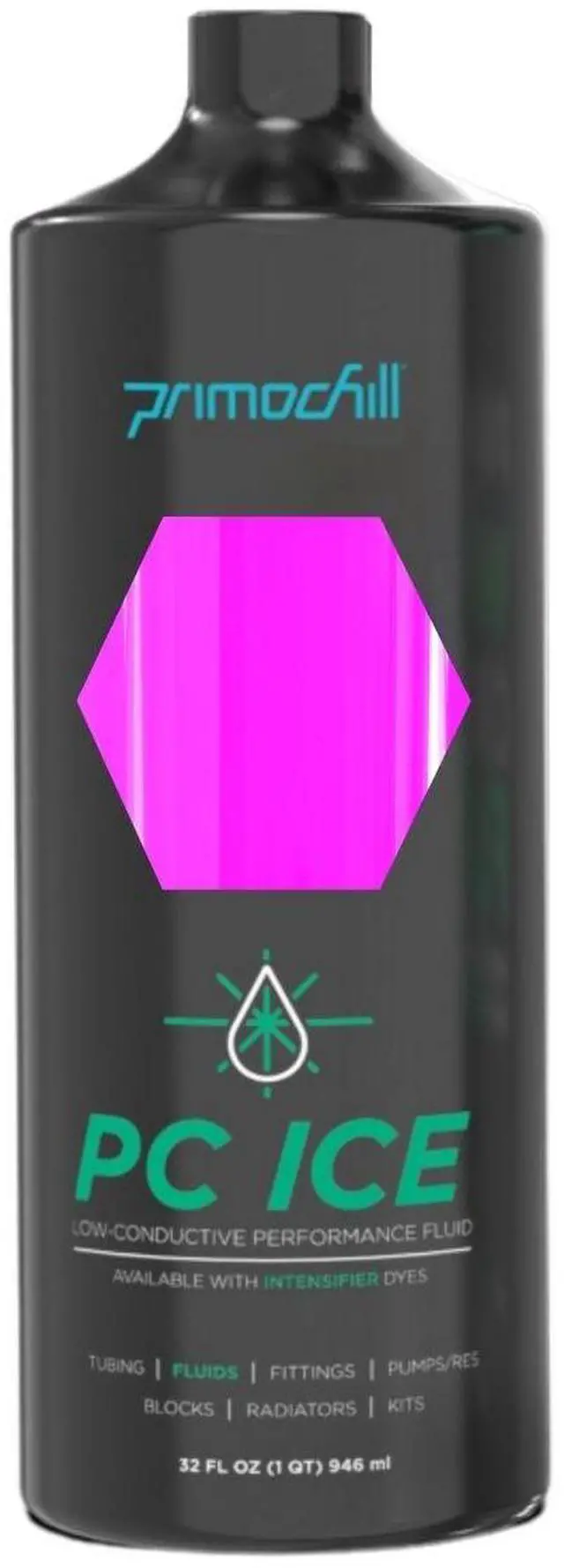 Main image of PrimoChill Ice - Computer WaterCooling Coolant, Low-Conductive, Transparent, Full Protection, Proudly Made in the USA (32oz/.9L)