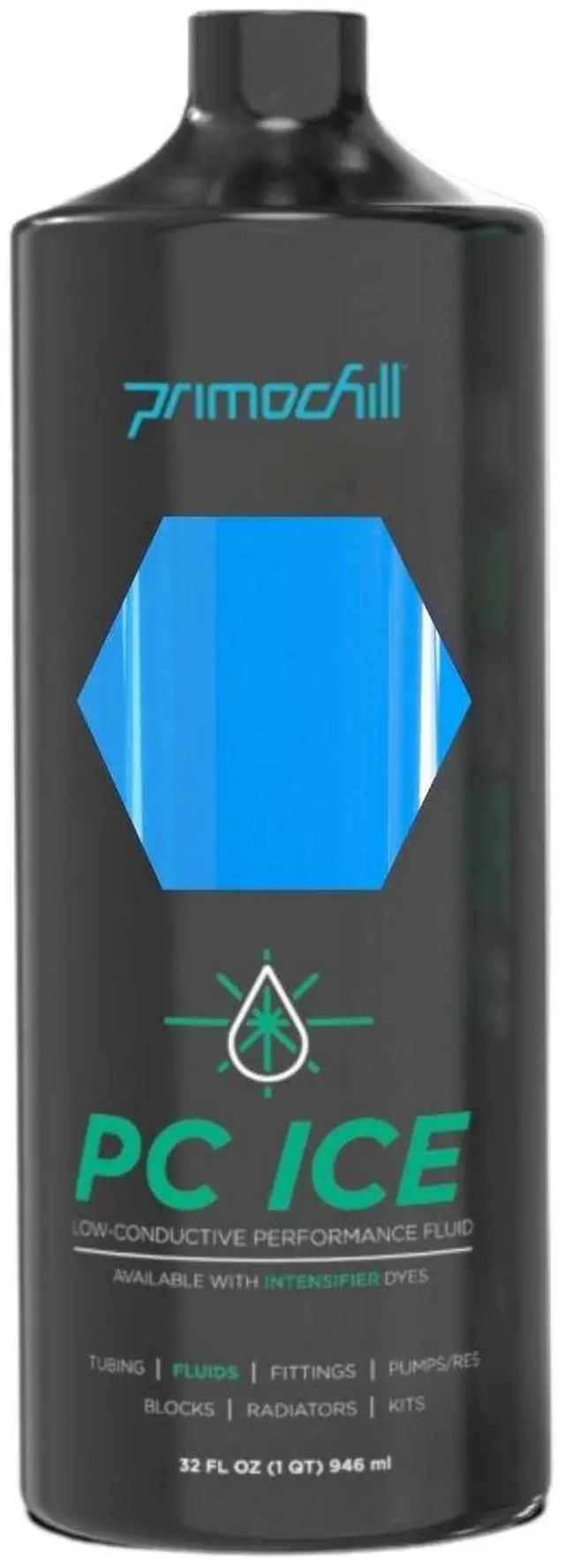 Main image of PrimoChill Ice - Computer WaterCooling Coolant, Low-Conductive, Transparent, Full Protection, Proudly Made in the USA (32oz/.9L)
