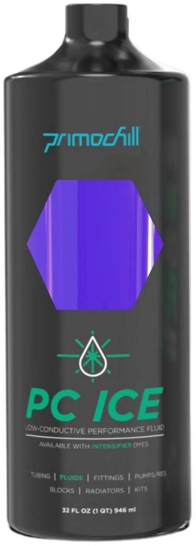 Main image of PrimoChill Ice - Computer WaterCooling Coolant, Low-Conductive, Transparent, Full Protection, Proudly Made in the USA (32oz/.9L)