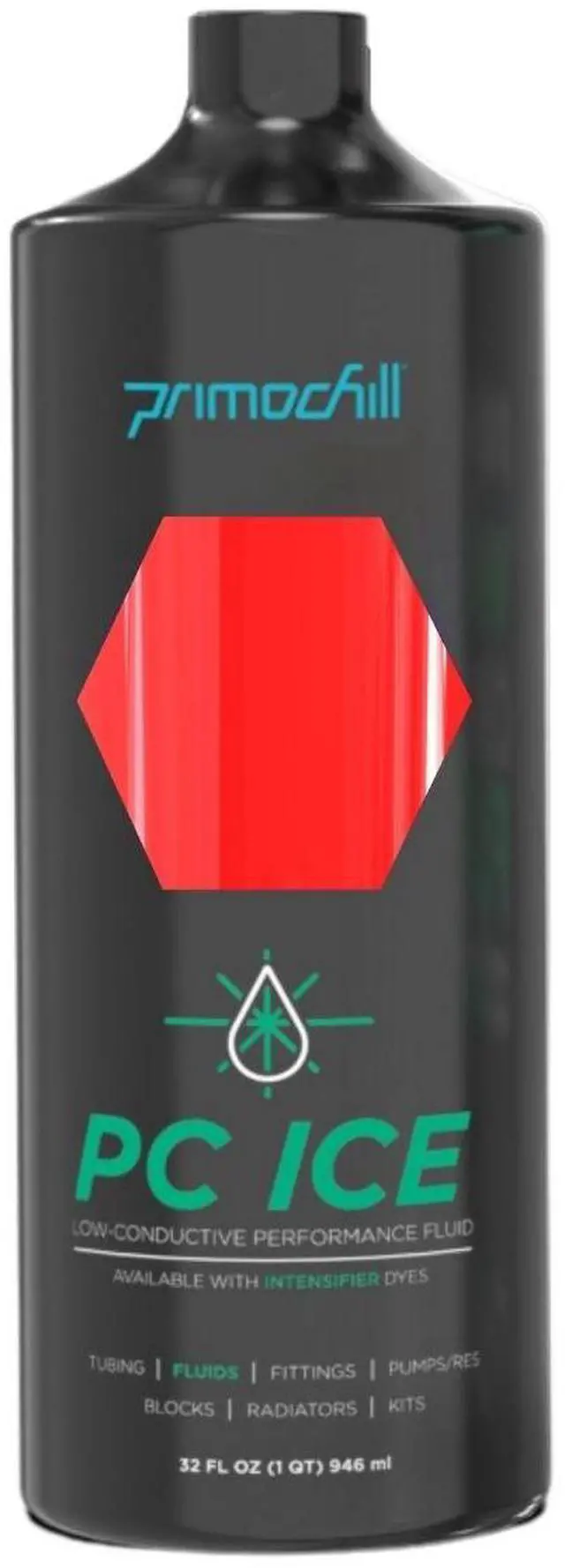 Main image of PrimoChill Ice - Computer WaterCooling Coolant, Low-Conductive, Transparent, Full Protection, Proudly Made in the USA (32oz/.9L)