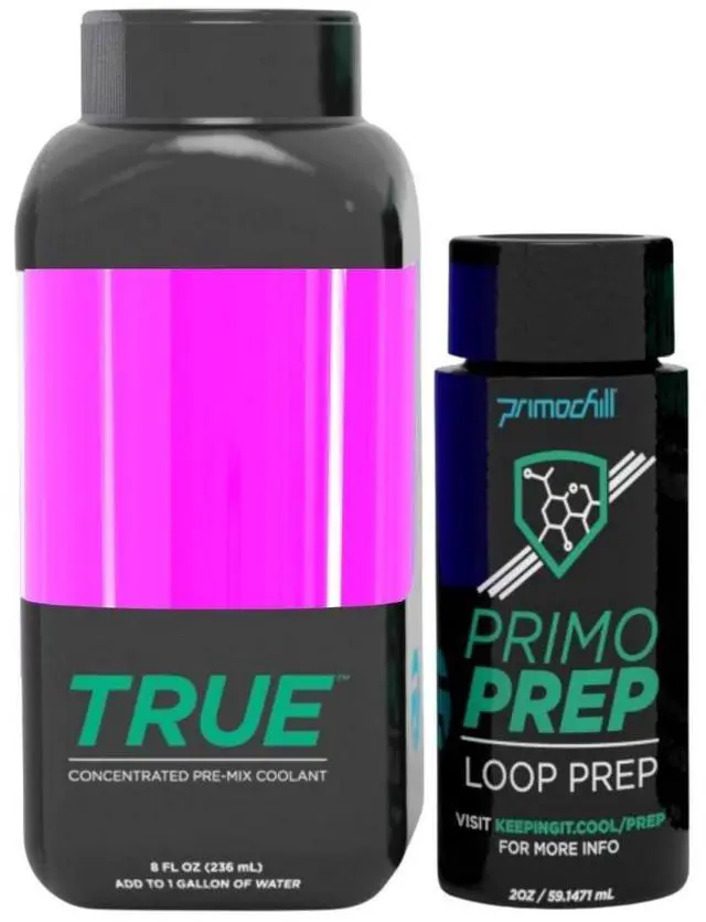 Main image of PrimoChill True - Computer WaterCooling Coolant, Concentrate, Low-Conductive, Transparent, Full Protection, PrimoPrep Included, Proudly Made in the USA (Yields a Gallon of Coolant)