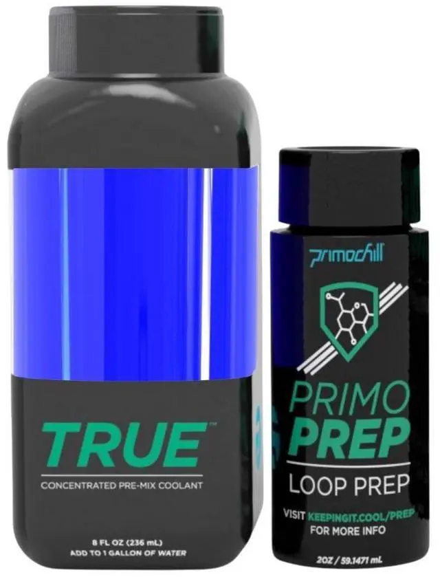 Main image of PrimoChill True - Computer WaterCooling Coolant, Concentrate, Low-Conductive, Transparent, Full Protection, PrimoPrep Included, Proudly Made in the USA (Yields a Gallon of Coolant)