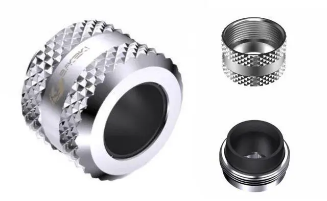 Alt view image 2 of 3 - Bykski Anti-Off Rigid 16mm OD Fitting (B-FTHTJ-L16) - White