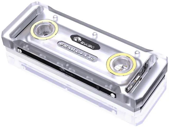 Alt view image 3 of 6 - Bykski B-RAM-D4-X-V2 Four Memory Water Block w/ 5v Addressable RGB (RBW)