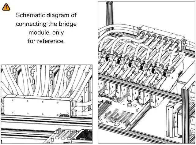 Alt view image 3 of 4 - Bykski Durable MultiPort Parallel Workstation/Server Distribution Block, available in four sizes Black POM (B-L2-BM-X-V2) - 4 Channels
