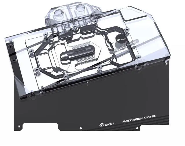 Main image of Bykski Full Coverage GPU Water Block and Backplate For NVIDIA GeForce RTX 3080/3090 Reference Design (N-RTX3090H-X-V2)