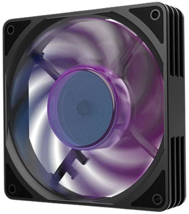 Main image of Bykski 9 Blade High Volume 120mm PWM - 5V Addressable RGB(RBW) LED Fan - 2000 RPM / 70.33 CFM / 37.7 dBA (CF-RBW2000EX-X)