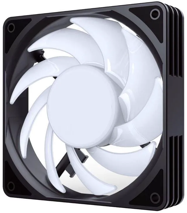 Alt view image 5 of 6 - Bykski 9 Blade High Volume 120mm PWM - 5V Addressable RGB(RBW) LED Fan - 2000 RPM / 70.33 CFM / 37.7 dBA (CF-RBW2000EX-X)