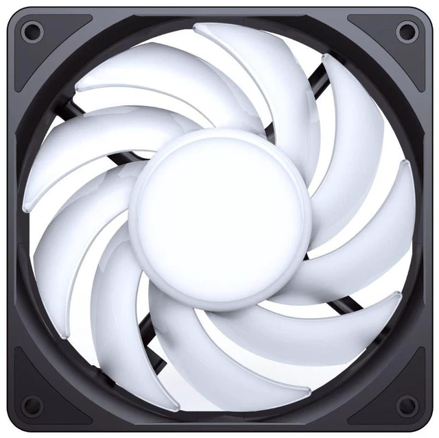 Alt view image 6 of 6 - Bykski 9 Blade High Volume 120mm PWM - 5V Addressable RGB(RBW) LED Fan - 2000 RPM / 70.33 CFM / 37.7 dBA (CF-RBW2000EX-X)