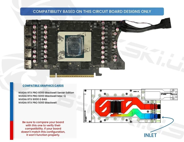 Alt view image 6 of 6 - Bykski Durable 360mm Server AIO Liquid GPU Cooler For NVIDIA RTX PRO 6000 Blackwell Server Edition (B-FRD-RTXPRO6000-SR-360)