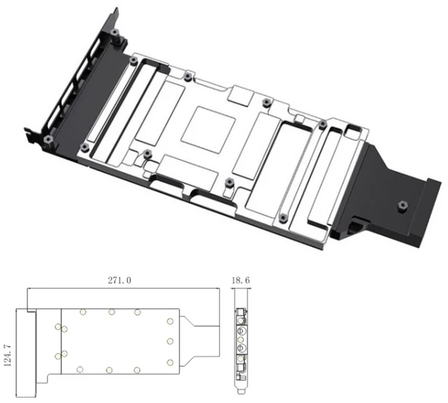 Alt view image 2 of 4 - Bykski Durable All Metal GPU Water Block and Backplate For GIGABYTE GeForce RTX 4090 WindForce V2 24G (N-GV4090WF-X-V2) - Continuous Usage