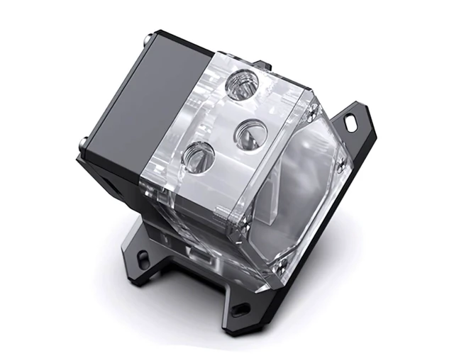 Alt view image 2 of 6 - Bykski CPU-XPR-DDC-M CPU Water Block with DDC Pump for AMD AM5/AM4