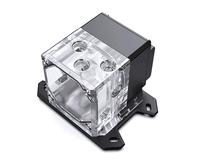 Alt view image 3 of 6 - Bykski CPU-XPR-DDC-M CPU Water Block with DDC Pump for AMD AM5/AM4