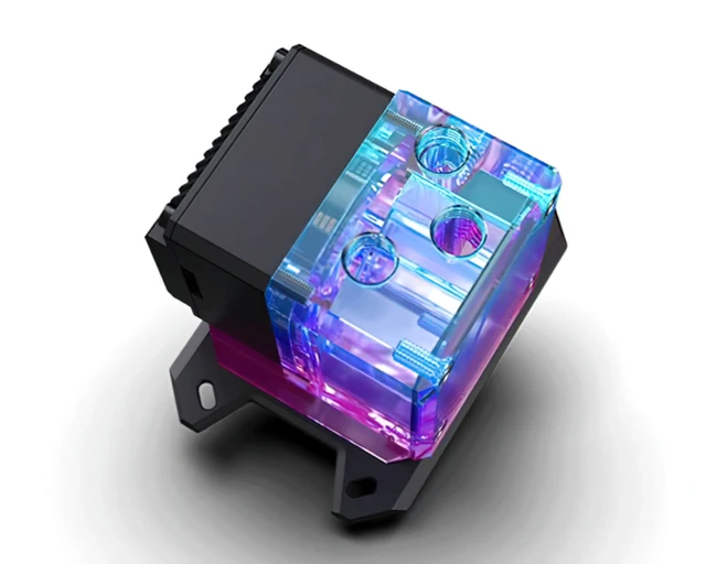 Alt view image 4 of 6 - Bykski CPU-XPR-DDC-M CPU Water Block with DDC Pump for AMD AM5/AM4