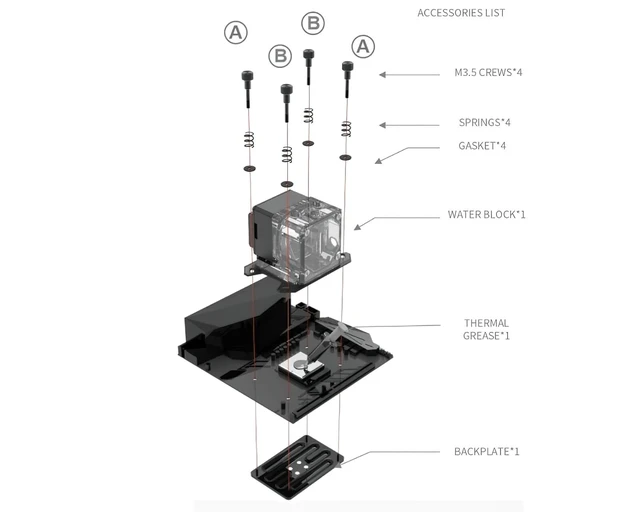 Alt view image 6 of 6 - Bykski CPU-XPR-DDC-M CPU Water Block with DDC Pump for AMD AM5/AM4
