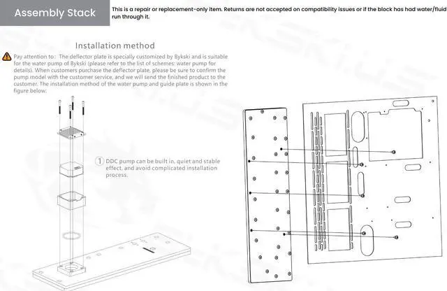 Alt view image 7 of 7 - Bykski Distro Plate for Thermaltake P3 - PMMA w/ 5v Addressable RGB (RBW) (RGV-TT-P3-P)