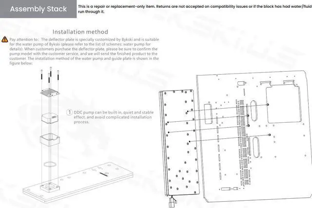 Alt view image 6 of 7 - Bykski Distro Plate For TT LEVEL20 GT - PMMA w/ 5v Addressable RGB(RBW) (RGV-TT-LEVEL20GT-P-K)