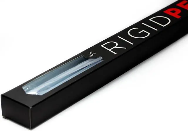 Alt view image 3 of 7 - PrimoChill 1/2in. Rigid PETG Tube – 6 x 30in. – UV Blue