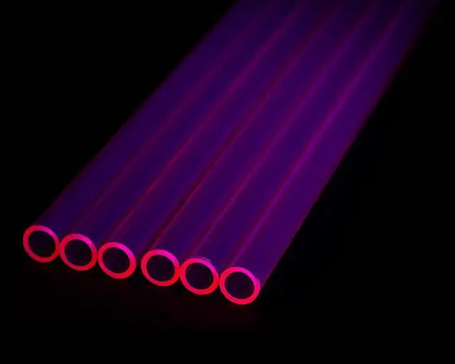 Alt view image 2 of 7 - PrimoChill 1/2in. Rigid PETG Tube – 6 x 30in. – UV Pink