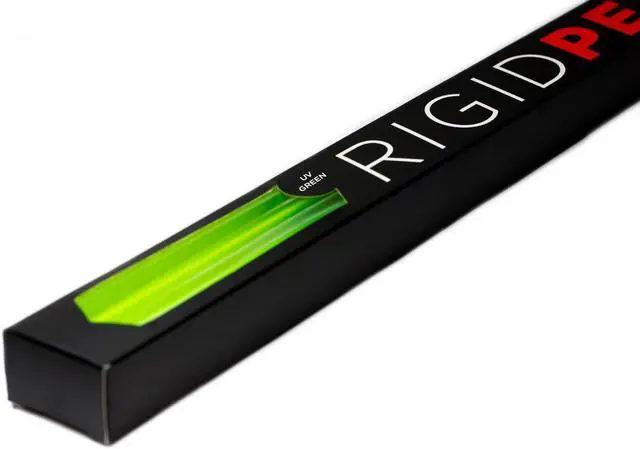 Alt view image 3 of 7 - PrimoChill 1/2in. Rigid PETG Tube – 6 x 30in. – UV Green