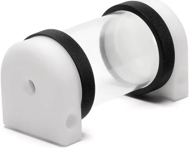 Main image of PrimoChill CTR Hard Mount White POM Reservoir - 120mm - TX Matte Black