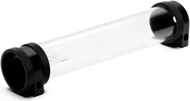 Main image of PrimoChill CTR Hard Mount High Flow D5 Enabled Reservoir - Black POM - 360mm - TX Matte Black (Pump NOT Included)