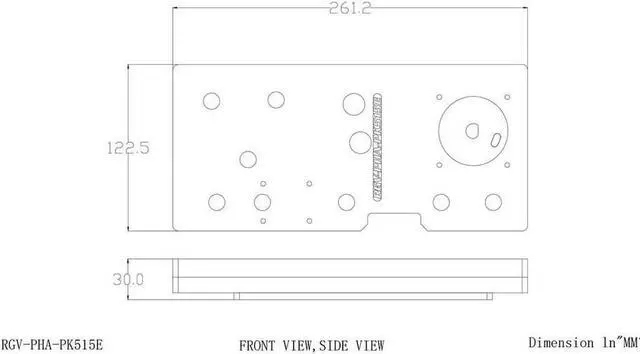 Alt view image 5 of 5 - Bykski Distro Plate - Phanteks Wind Chaser PK515E - PMMA w/ 5v Addressable RGB (RBW) (RGV-PHA-PK515E)