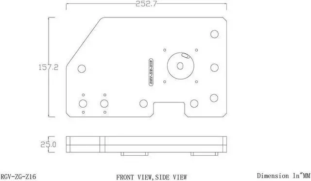 Alt view image 5 of 5 - Bykski Distro Plate - ZEAGINAL Z16 - PMMA w/ 5v Addressable RGB (RBW) (RGV-ZG-Z16)