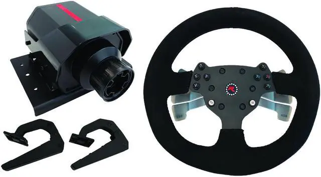 Alt view image 3 of 8 - GTR Simulator RS30 Ultra Force Feedback Driving Racing Wheel Suede Leather Cover Instant Gear Shifters with V3 Responsive Adjustable Metal Base 2-Pedals for PC | Xbox