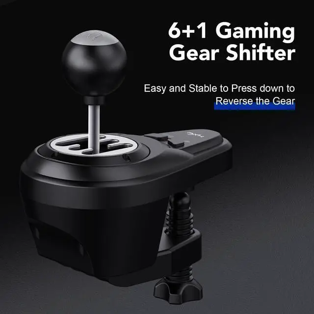 Alt view image 4 of 7 - PXN V99 PC Racing Wheel, Real Force Feedback Steering Wheel with Pedals and Shifter, Detachable 270/900 Degree Race Steering Wheel Simulator for PC, Xbox One, Xbox Series X/S, PS4.