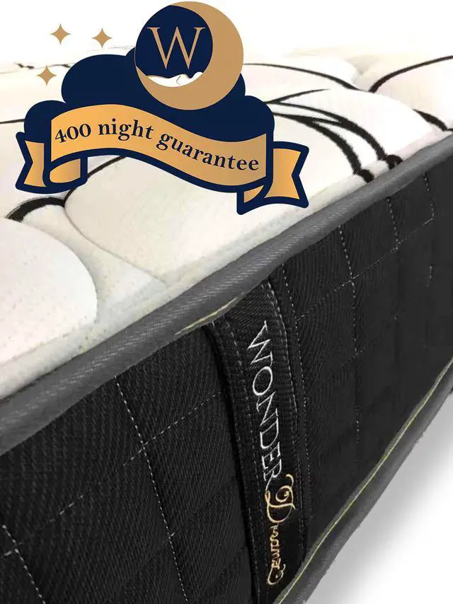 Alt view image 3 of 5 - Wonderdreamz Luna Series 12” Queen Size Dual-Firmness Hybrid Cool Sleep Mattress with Luxury Memory Foam Pillow Top & Pocketed Springs CertiPur-US® Certified w/400-night sleep trial & 10 yr Warranty