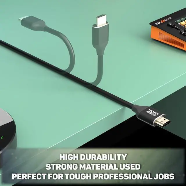 Alt view image 6 of 7 - BZBGEAR 8K UHD HDMI 2.1 Certified 48Gbps Cable - 5m/16.5ft