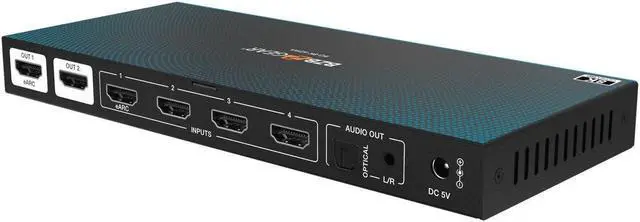 Alt view image 3 of 7 - BZBGEAR 4x2 8K UHD HDMI 2.1 Matrix Switcher with Auto Downscaling/Audio De-Embedding (8K60/4K120 and VRR/FVA/ALLM Support)