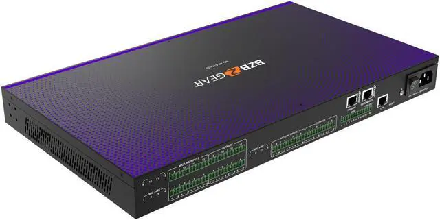 Alt view image 4 of 7 - BZBGEAR 16x16 Balanced Digital Audio Processor/Matrix with 12-Channel Mic Line In/Out and 4-Channel Dante In/Out plus AEC/ANS/Filter/Limiter/EQ/Delay Support