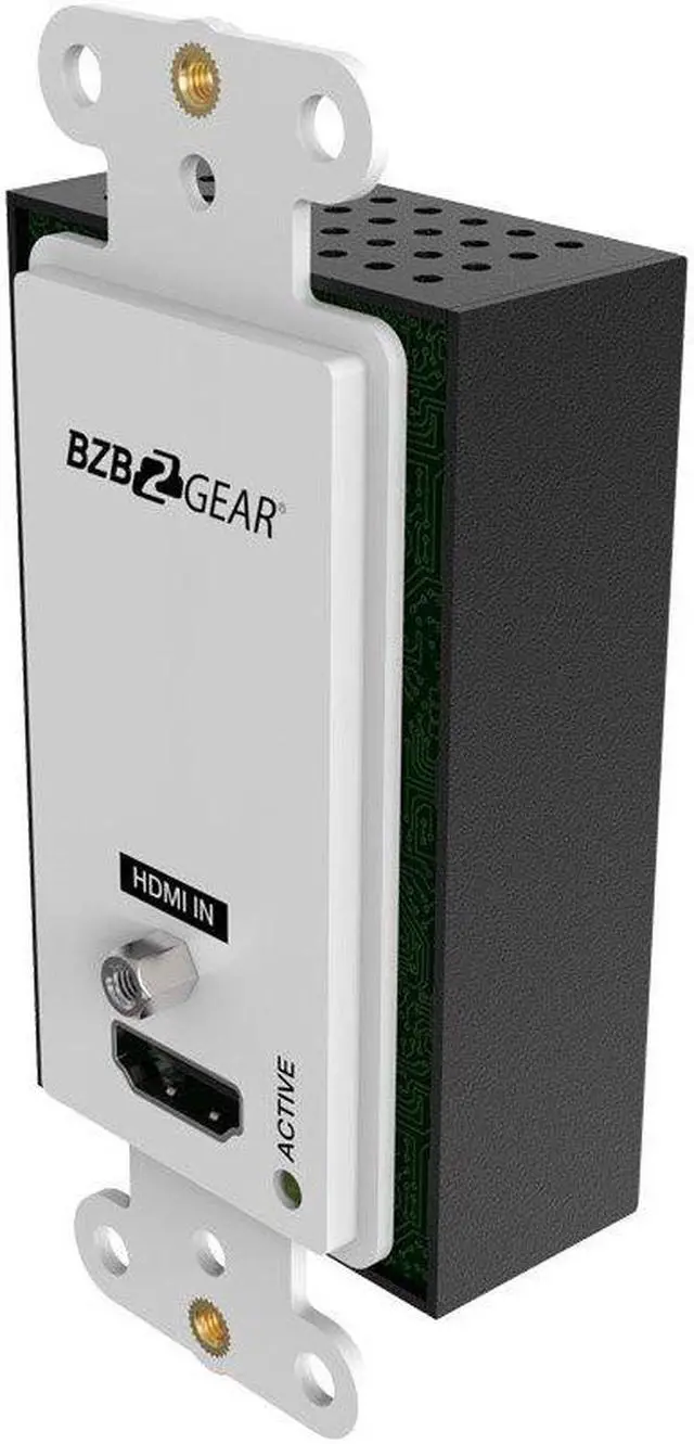 Alt view image 5 of 7 - BZBGEAR 4K UHD 18Gbps HDMI Wall Plate Transmitter/Receiver Kit up to 230ft