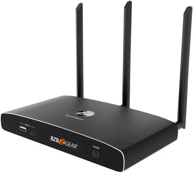 Alt view image 7 of 7 - BZBGEAR 4K UHD Wireless BYOD Conference Room Presentation Collaboration Solution with Airplay/Miracast/Chromecast Support