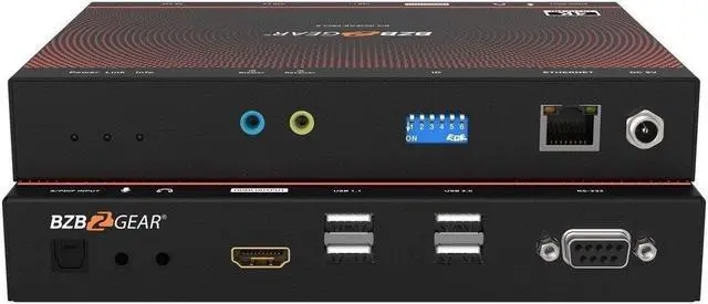 Main image of BZBGEAR 4K UHD HDMI 2.0 Over IP Multicast Receiver with Video Wall/KVM/USB/POE Support