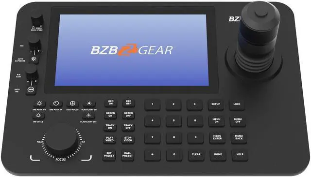 Alt view image 2 of 7 - BZBGEAR Professional Serial and IP PTZ Joystick Controller with Touchscreen and POE (IP/RS-232/422/485)