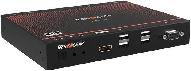 Alt view image 2 of 7 - BZBGEAR 4K UHD HDMI 2.0 Over IP Multicast Receiver with Video Wall/KVM/USB/POE Support