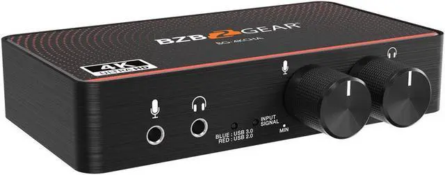 Alt view image 2 of 7 - BZBGEAR USB-C 4K60 Video Capture Card Box with Scaler/HDMI 2.0 Loop Out/Audio/HDR10 to SDR Conversion Support
