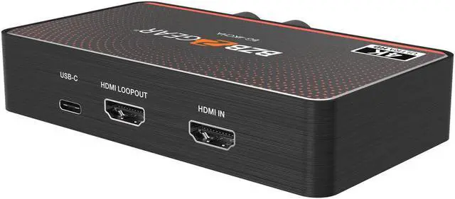 Alt view image 3 of 7 - BZBGEAR USB-C 4K60 Video Capture Card Box with Scaler/HDMI 2.0 Loop Out/Audio/HDR10 to SDR Conversion Support