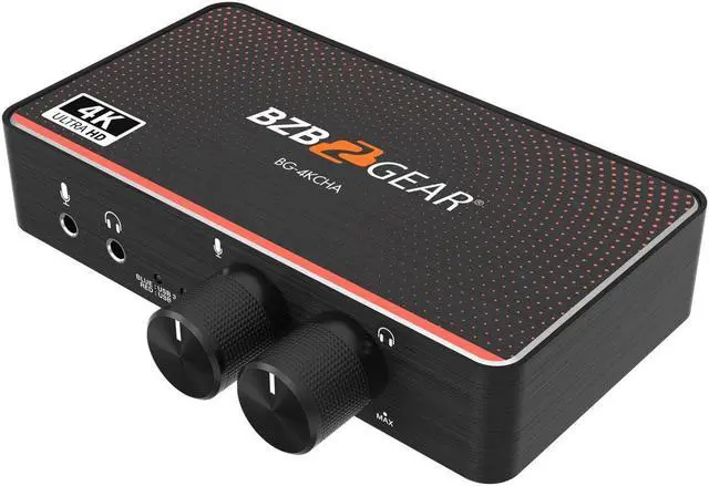 Alt view image 7 of 7 - BZBGEAR USB-C 4K60 Video Capture Card Box with Scaler/HDMI 2.0 Loop Out/Audio/HDR10 to SDR Conversion Support