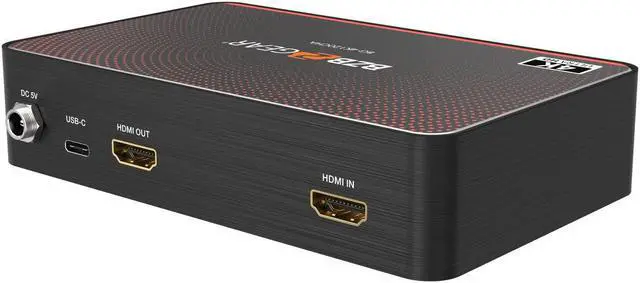 Alt view image 3 of 7 - BZBGEAR USB-C 4K120 Video Capture Card Box with Scaler/HDMI 2.1 Loop Out/Audio/HDR10 to SDR Conversion Support