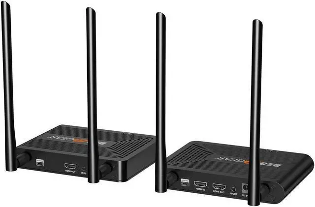 Alt view image 3 of 7 - BZBGEAR 4K 60Hz UHD HDMI 2.0 Wireless Extender Kit with IR up to 164ft