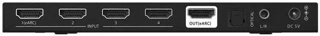 Alt view image 4 of 7 - BZBGEAR 4x1 8K UHD HDMI 2.1 Switcher with Audio De-Embedding (8K60/4K120Hz 4:4:4 VRR/FVA/ALLM Support)